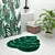 Leaf-shaped Mat: Nature-inspired Home Décor 3D model small image 3