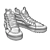 Sleek Vans & Converse: Poly Mid 3D model small image 4