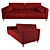 Luxury Silk Sofa 3D model small image 1