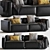 Develius Modular Sofa Set 3D model small image 1