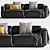 Develius Modular Sofa Set 3D model small image 3