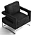 Noah Velvet Accent Chair: Stylish and Versatile 3D model small image 4