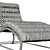 Vintage Leather Chaise Lounge 3D model small image 5