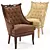 Elegant Tosconova Chloe Accent Chair 3D model small image 1