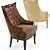 Elegant Tosconova Chloe Accent Chair 3D model small image 2