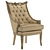 Elegant Tosconova Chloe Accent Chair 3D model small image 10