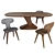 Riva 1920 Klutch: Speed Table & Sleek Chair 3D model small image 1