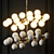 Elegant Satin Gold Chandelier 3D model small image 3