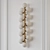 Elegant Arya 17-Light Gold Sconce 3D model small image 1