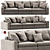 Flexform Beauty 2: Modern 3D Sofa 3D model small image 1