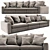 Flexform Beauty 2: Modern 3D Sofa 3D model small image 2