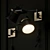 Modern Matte Black Swing Arm Wall Sconce 3D model small image 2