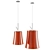 Elegant Birdie Suspension Lights 3D model small image 1