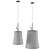 Elegant Birdie Suspension Lights 3D model small image 2