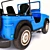 Rugged Blue Jeep: High-Quality, Animatable 3D Model 3D model small image 4