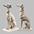 Roberto Giovannini Grey Hound Sculpture 3D model small image 1