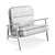 Contemporary Xander Armchair: Stylish Comfort for Your Space 3D model small image 2