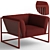 Contemporary MDF Italia Arpa Armchair 3D model small image 1