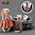Playful Rabbit Toy Collection 3D model small image 1