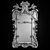 Elegant Chippendale Ho Ho Mirror 3D model small image 2