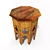 Handcrafted Uzbekistan Platan Wood Coffee Table 3D model small image 1