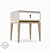 Mansouri Bedside Table: Elegant Design 3D model small image 1