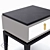 Mansouri Bedside Table: Elegant Design 3D model small image 4