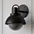 Sleek Arc Vanity Sconce 3D model small image 3