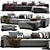 Modern Corner Sofa - High-Quality, Stylish Design 3D model small image 1