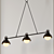 Sleek Arc Hanging Light 3D model small image 2