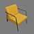 Modern Nova Chair and Coffee Table 3D model small image 6