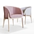 Contemporary Pippa Tub Chair: Sleek, Stylish, Comfortable 3D model small image 1