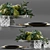 Crystal Bliss: Table Set with Fresh Fruits! 3D model small image 2