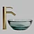 Elegant Glass Sink 3D model small image 2