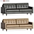 Elegant Eliot Leather Sofa 3D model small image 1