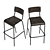 Modern Industrial Agape Bar Stool 3D model small image 4