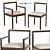 Densen Armchair - Elegant Dining Chair 3D model small image 1