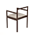 Densen Armchair - Elegant Dining Chair 3D model small image 3