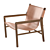 Whiskey Leather Lounge 1: Luxury Armchair 3D model small image 4