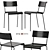 Modern Stride Side Chair: Industry West 3D model small image 1