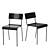 Modern Stride Side Chair: Industry West 3D model small image 2