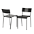 Modern Stride Side Chair: Industry West 3D model small image 3