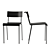 Modern Stride Side Chair: Industry West 3D model small image 4