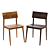 Classic Wood Dining Chair 3D model small image 2