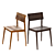 Classic Wood Dining Chair 3D model small image 3