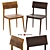 Classic Wood Dining Chair 3D model small image 4