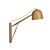 Elegant White Oak Crane Swing Lamp 3D model small image 3