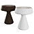 Sleek Maki Table - d-42, h-51 cm 3D model small image 3