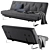 Danish-inspired Minimum Sofa: Adjustable, Orthopedic, Stylish 3D model small image 2