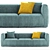 Modern Poliform Shangai Sofa 3D model small image 1